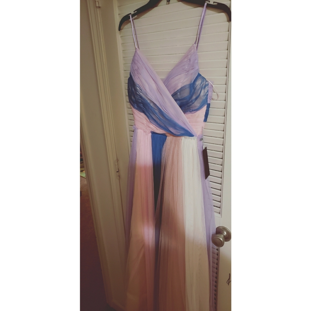 Pastel rainbiw dress